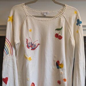 Johnny Was Embroidered Sweater